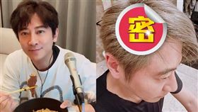 孫耀威在上海遭高爾夫球砸傷，傷痕怵目驚心。（組合圖／翻攝自孫耀威小紅書）