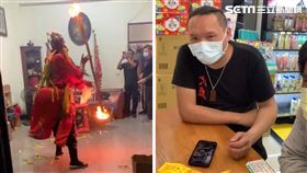 彰化大村鄉送肉粽直播，法師進行儀式幫網友釋疑。（圖／臉書「3113愛心園」授權提供）