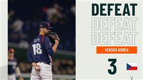 ▲捷克隊敗給韓國。（圖／取自Baseball Czech FB）
