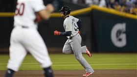 ▲經典賽預賽英國交手美國，T.湯普森（Trayce Thompson）首打席開轟。（圖／美聯社／達志影像）