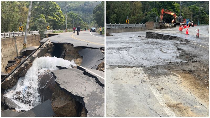 寶二水庫爆管水噴3層樓　最新搶修狀況曝