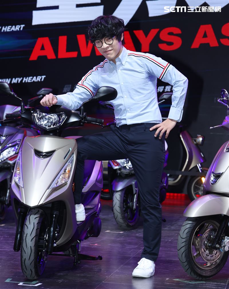 盧廣仲出席機車品牌發表會。（記者邱榮吉/攝影）