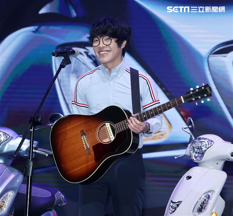 盧廣仲出席機車品牌發表會。（記者邱榮吉/攝影）