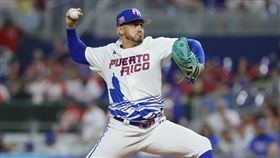 ▲波多黎各先發投手德利昂（Jose De Leon）先發5.2局飆10K沒有被擊出安打。（圖／路透社／達志影像）