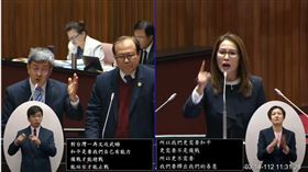 行政院陳建仁今（14）日在立法院備詢時罕見地與無黨籍立委高金素梅唇槍舌戰。（圖／翻攝國會頻道)