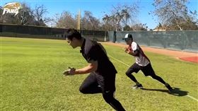 張育成　美國訓練　　（圖／豹子腿方昶詠授權提供）