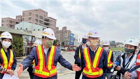 立法院交通委員會2023年3月13日考察台南市區鐵路地下化計畫，由立法院陳椒華委員、陳以信委員、台南市政府文化局、文化部文化資產局及交通部一同參與。(圖/交通部)