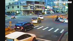 號誌,車禍,生日,台中市,北屯區,違規左轉（圖／翻攝畫面）