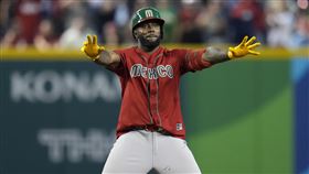 ▲阿羅沙瑞納（Randy Arozarena）單場5打點，墨西哥擊敗加拿大晉級。（圖／美聯社／達志影像）