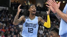▲莫蘭特（Ja Morant）因直播亮槍遭NBA禁賽8場。（圖／美聯社／達志影像）