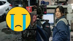 ▲宋慧喬其中一張在修車廠的側拍照，精湛演技再次讓粉絲心疼不已。（圖／翻攝自宋慧喬IG）