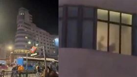 旅館窗邊男女活春宮！民眾觀戰「皮影戲」