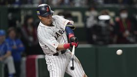 ▲岡本和真炸裂3分砲。（圖／美聯社／達志影像）