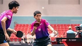 莊智淵（右）、林昀儒挺進男雙4強。（圖／翻攝自WTT官網）