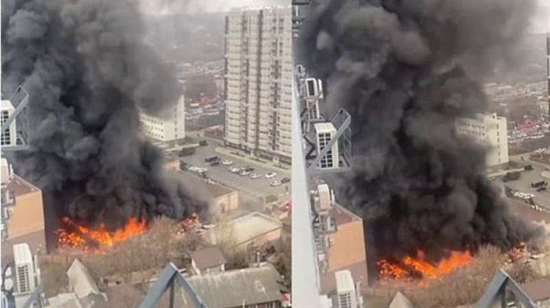 俄聯邦安全局「巡邏隊大樓爆炸」濃煙狂竄