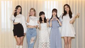 林采緹（左起）、鮪魚、李汶靜、李芝儀和潘映竹出席公益活動。（圖／記者邱榮吉攝影）