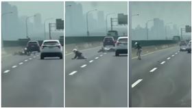 重機遭逼車衝撞？網怒「蓄意殺人」前半段影片曝光　風向逆轉了（圖／翻攝自爆料公社）