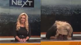 播報途中，女主播疑似身體不適。（圖／翻攝自推特@ImMeme0）