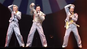 GRASSHOPPER草蜢巡迴演唱會首站台北站引爆台北小巨蛋。（記者邱榮吉/攝影）