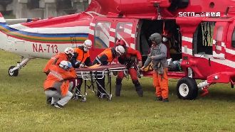 男登合歡北峰倒地昏迷　直升機吊掛救援