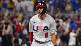 ▲透納（Trea Turner）轟逆轉滿貫砲成英雄，率美國闖經典賽4強。（圖／翻攝自USA Baseball推特）