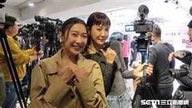 ▲VIUTV主持人張右雨、李炘頤直擊樂天女孩開訓。（圖／記者劉彥池攝影）