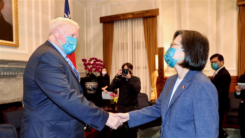 蔡英文接見！台英國會小組主席大讚台灣