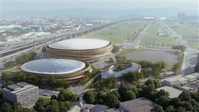 台中市政府邀請隈研吾參與設計，台日合作打造成國際級巨蛋新地標。(圖來自台中市政府)