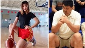  李夢，姚明（圖／翻攝自微博）