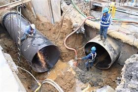 地下自來水管線,台中市(圖/翻攝畫面)