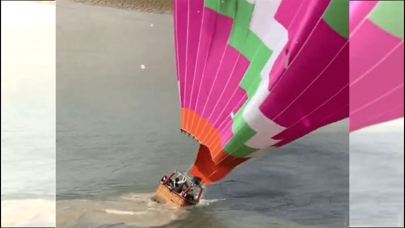 熱氣球意外！升高20米突墜落　7人全嚇傻