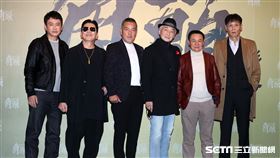 蔡振南、高捷、喜翔、龍天翔、王識賢、孫鵬、鄭人碩、王陽明、黃尚禾、張再興、吳震亞、唐振剛、黃騰浩、施名帥、懷秋、是元介「角頭」影集開鏡。（記者邱榮吉/攝影）