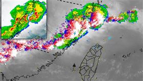 召喚春雨！「壯觀雷雨帶」來了　就在台灣外海，圖翻攝自天氣風險 WeatherRisk