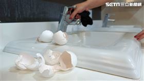 蛋殼妙用。（圖／記者陳韋帆攝影）