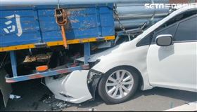 苗栗,車禍,鋼管(圖/翻攝畫面)