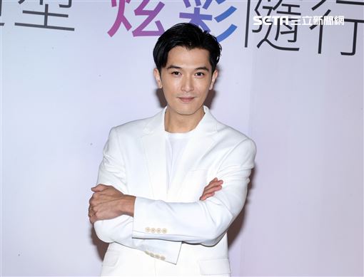 邱澤代言品牌活動，和老婆許瑋甯婚後幸福美滿。（記者邱榮吉/攝影）