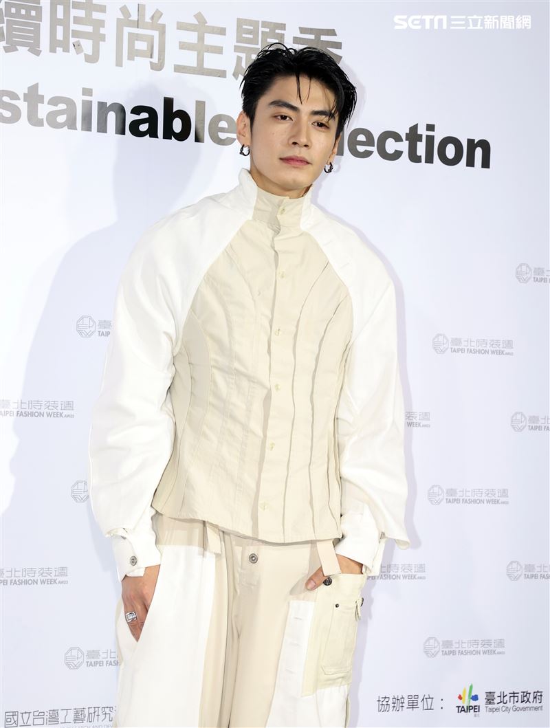 宋柏緯出席臺北時裝週。（記者邱榮吉/攝影）