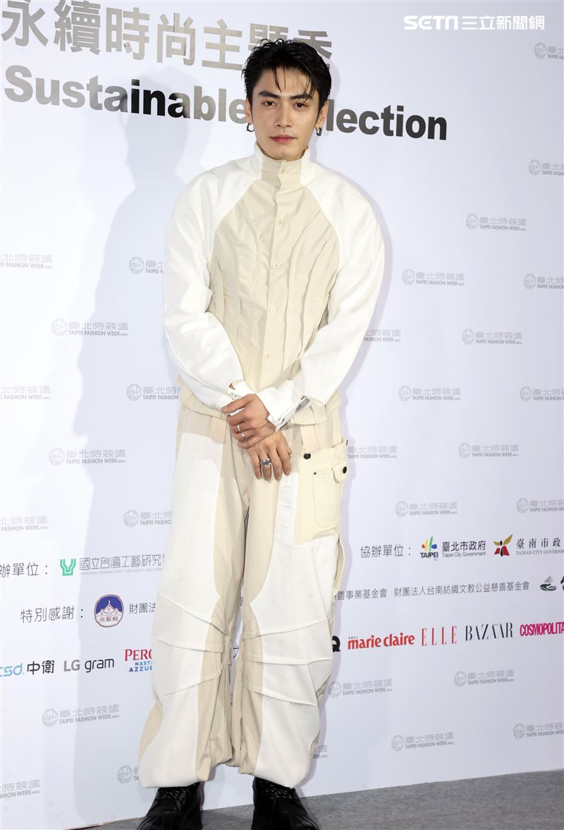 宋柏緯出席臺北時裝週。（記者邱榮吉/攝影）