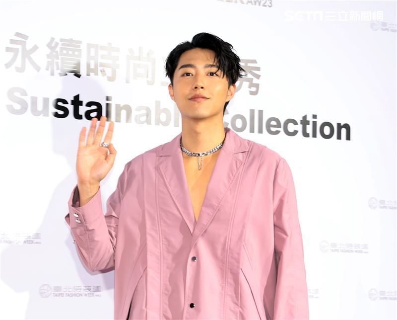 蔡凡熙出席臺北時裝週。（記者邱榮吉/攝影）