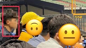  球迷,棒球,搶球,熱身賽,中信,樂天(翻攝自 爆廢公社)