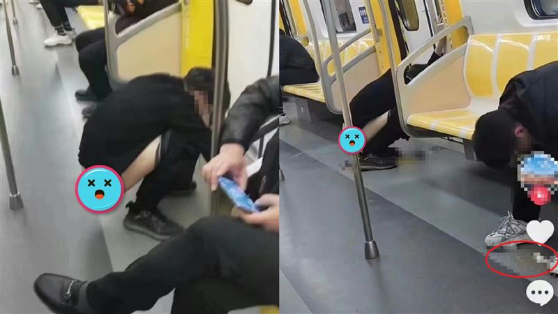男「想要大便」車廂內解放　乘客噁到嘔吐