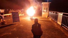 鋒面快速南下，水利署於甲仙堰進行第二波人工增雨。（圖／水利署提供）