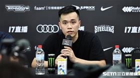 ▲高雄17直播鋼鐵人迎戰臺北富邦勇士，簡廷兆出席賽後記者會。（圖／記者劉彥池攝影）