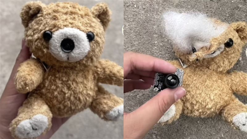 套到玩具熊!她驚覺鼻子發紅光曝恐怖真相