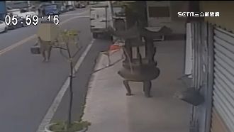 男偷香油錢躲查緝　拔廟監視器主機丟水溝