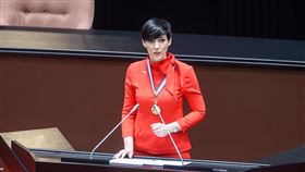 艾達莫娃拜訪立院  議場發表演說（2）捷克眾議院議長艾達莫娃（Marketa Pekarova Adamova）28日上午應邀赴立法院議場發表演說表示，台灣與捷克在地理上雖然相隔數千公里、說著不同語言，但在世界上很難找到具有這麼多相似之處、相互了解的國家。中央社記者鄭清元攝  112年3月28日