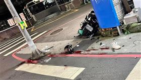 淡水,鬧區,重機,雙載,機車,擦撞,女大生,噴飛,殞命,超速,違規