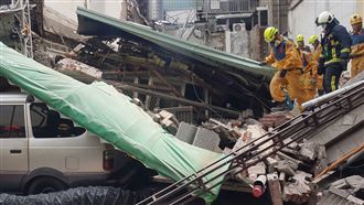 新／百年民宅倒塌1死2失聯　市府勒令停工