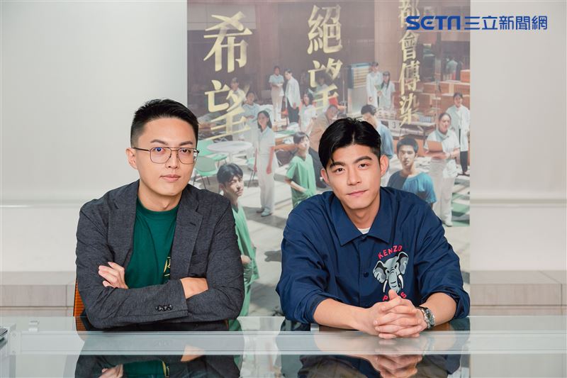 王柏傑、林君陽導演三立新聞網專訪。（圖／記者楊澍攝影）