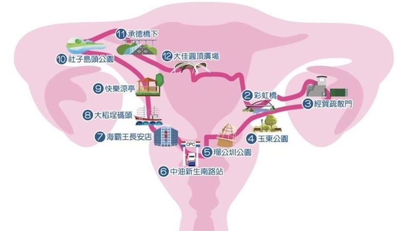 台北「子宮地圖」百人挺！籲打破經痛歧視